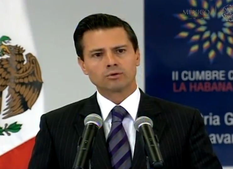 El presidente Enrique Peña Nieto en conferencia de prensa en Cuba.