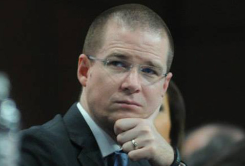 Ricardo Anaya, presidente de la Mesa Directiva de la Cámara de Diputados.  