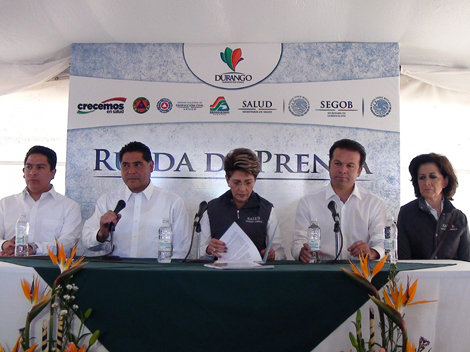 Gira de trabajo por Durango de la secretaria de Salud en México, Mercedes Juan López.