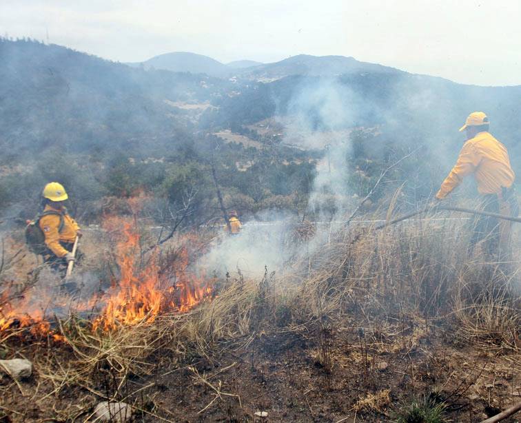 Destinan recursos para combatir incendios. 