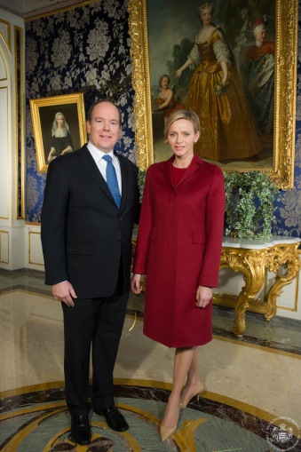 El príncipe Alberto II y su esposa Charlene de Mónaco 