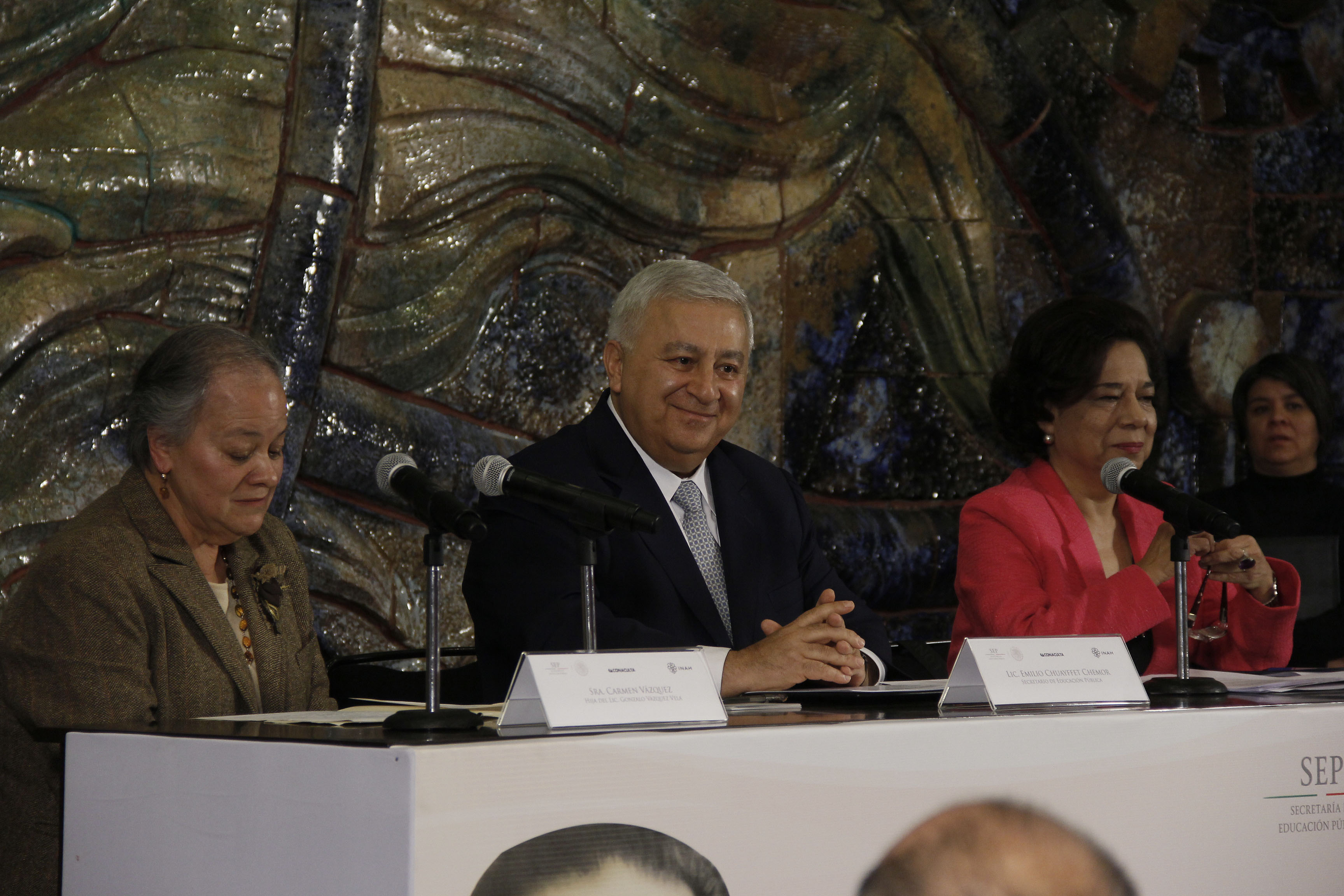 El titular de la SEP, Emilio Chuayffet asistió al evento.