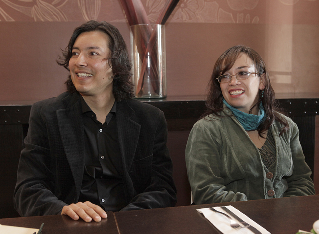 El director ejecutivo de la agrupación, Yurev Vivero, y la directora creativa, Aura Martínez