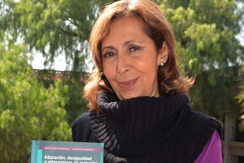 Dra. Bertha Salinas Amescua, profesora investigadora del departamento de Ciencias de la Educación de la Udlap.