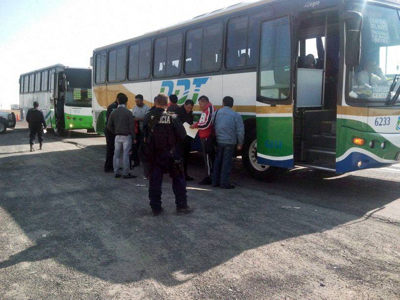 Las corporaciones de seguridad reportaron que durante las primeras horas se realizó la revisión de 50 autobuses de la línea ODT, ODZ, transhidalguense