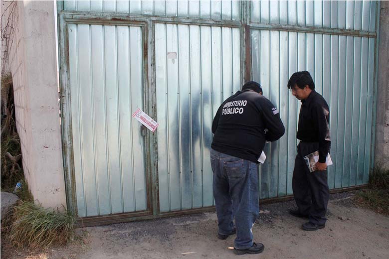 Uno de los inmuebles que fue asegurado.