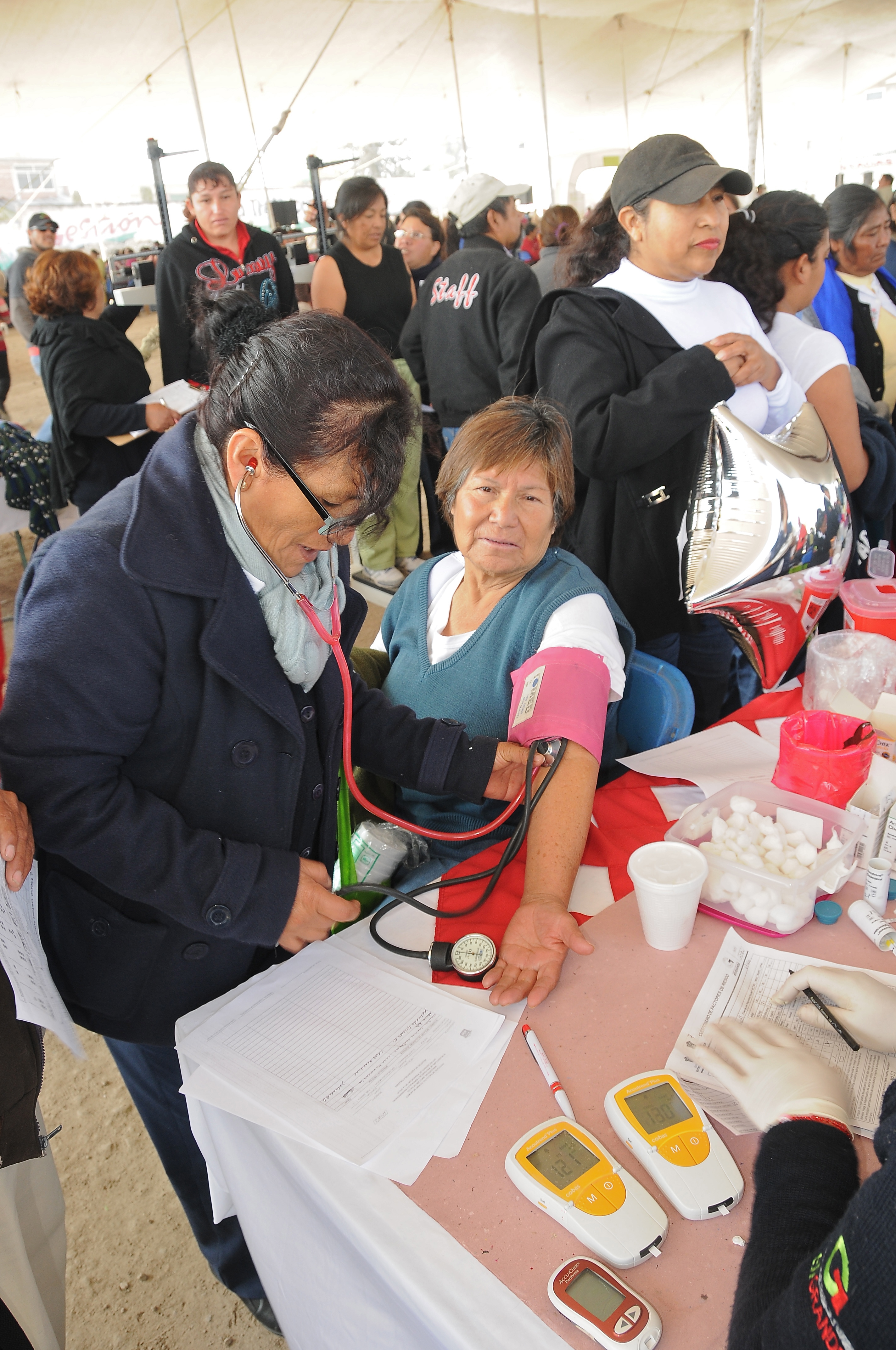Durante la Feria de Salud 