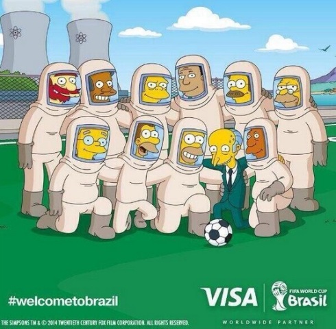 Publicidad de los Simpsons para Mundial de Brasil