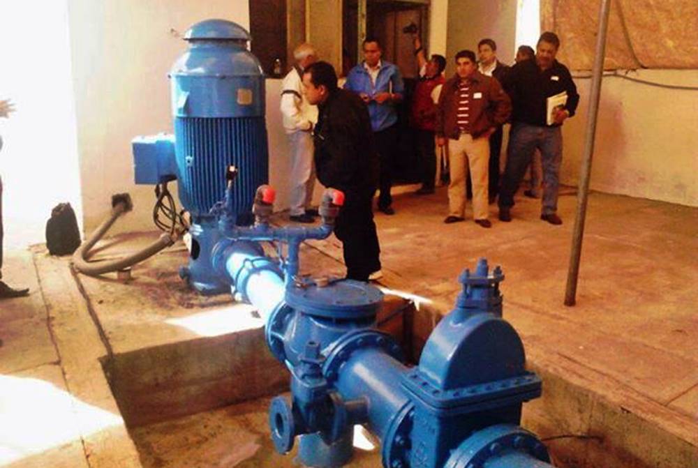 Personal técnico del organismo operador dio inicio a los trabajos de reparación a fin de restablecer el servicio al 100 por ciento.