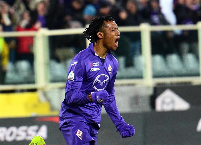 Cuadrado celebra el gol que les dio el pase a la final