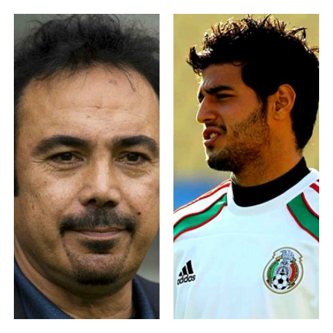 Hugo Sánchez y Carlos Vela
