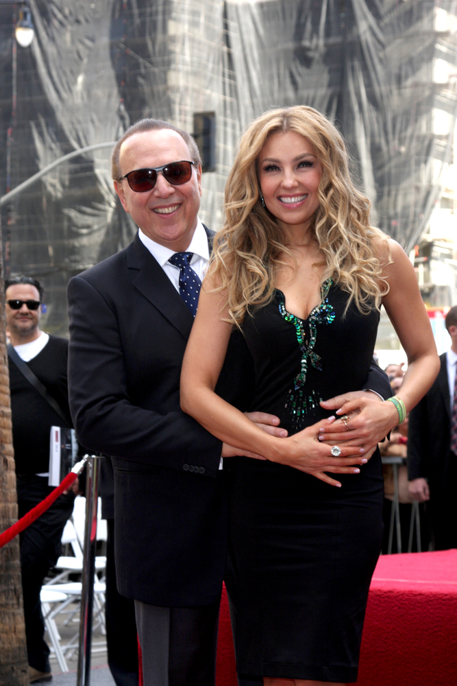 Thalía y Tommy Mottola renovaron sus votos el año pasado en la Catedral de San Patricio en Nueva York tras 13 años de matrimonio.