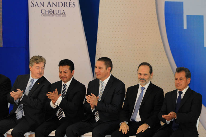 Francisco Vega, Leoncio Paisano, Rafael Moreno Valle y Gustavo Madero.