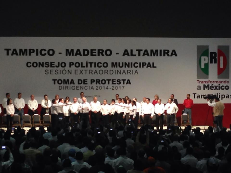 Los nuevos dirigentes del PRI en la zona conurbada.