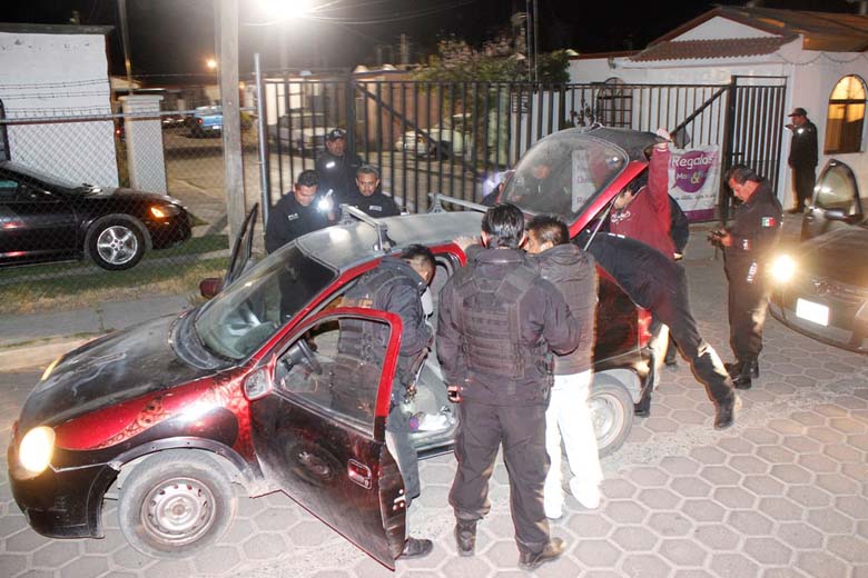 Operativos policiacos en Tlaxcala.