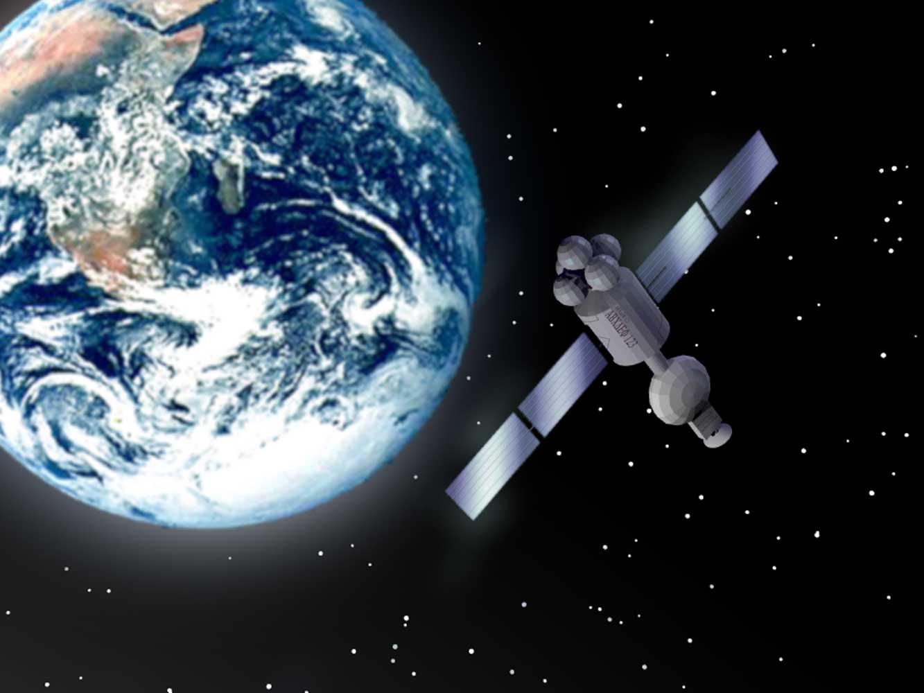 Satélite espacial 