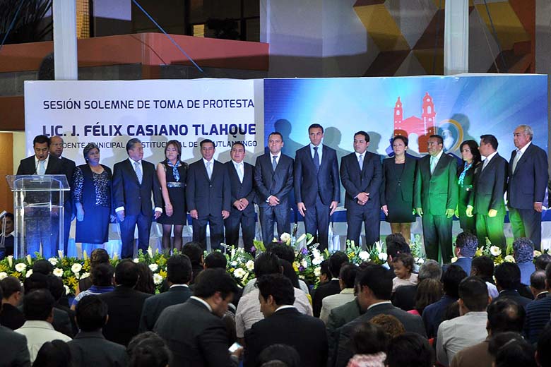 Toma de protesta de Felix Casiano en Cuautlancingo.