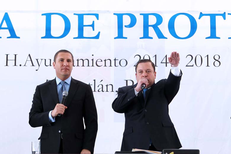 Toma de protesta del alcalde de Teziutlán.