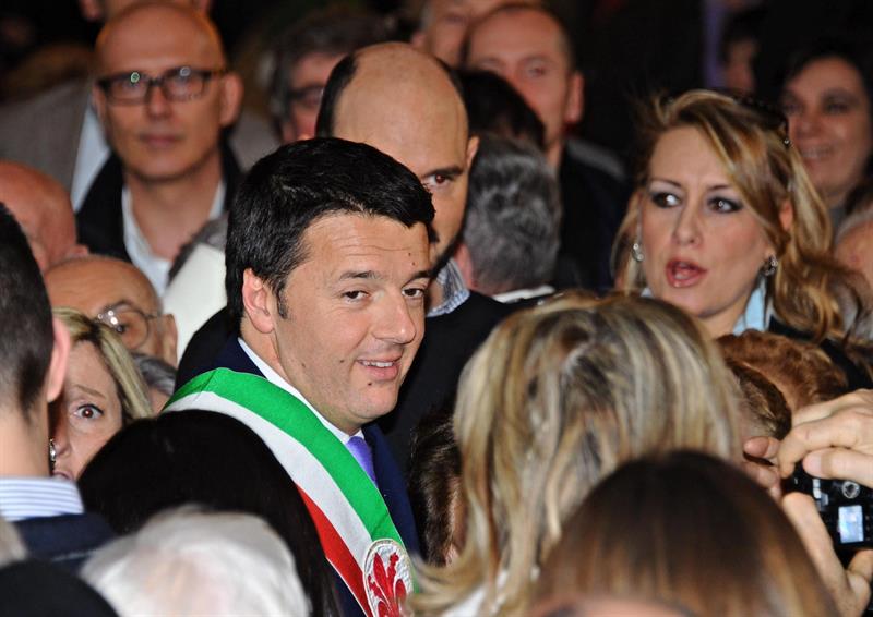 Matteo Renzi, durante una ceremonia en el Palazzo Vecchio en Florencia, ciudad de la que es alcalde