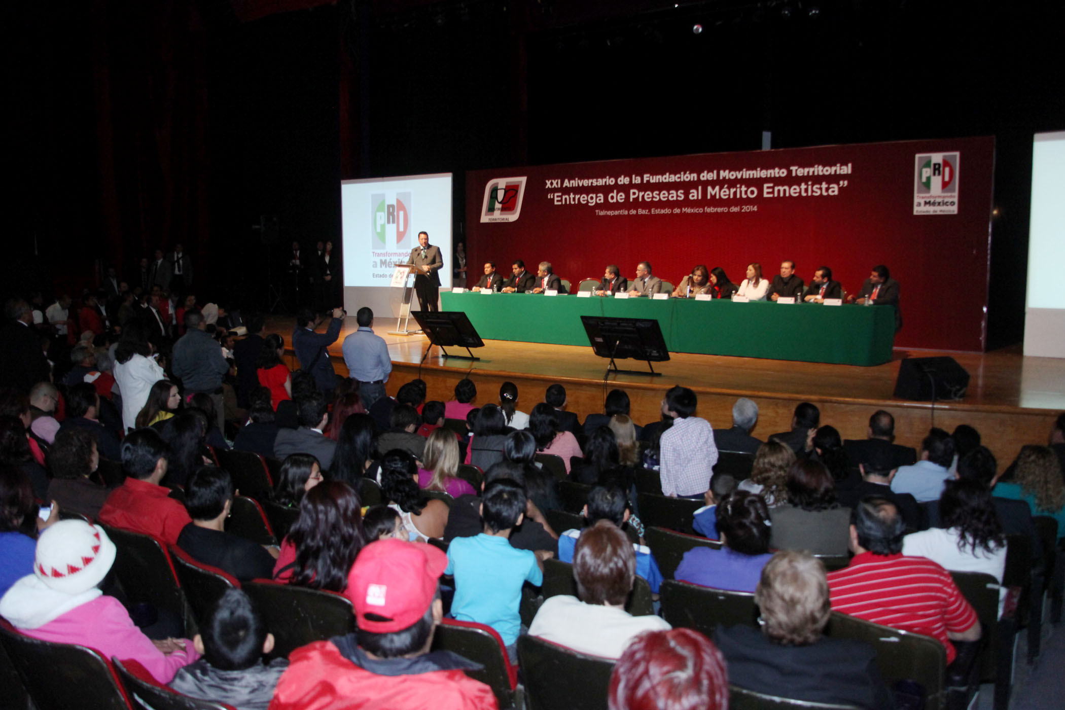 Durante el evento 