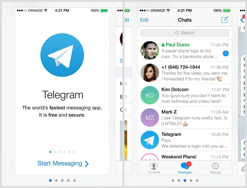 Telegram es una aplicación más rápida y segura.