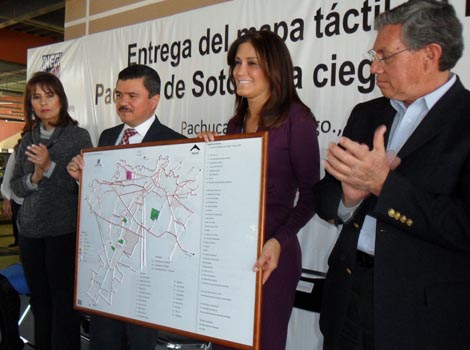 Para la elaboración de este mapa táctil se tomaron dos años.