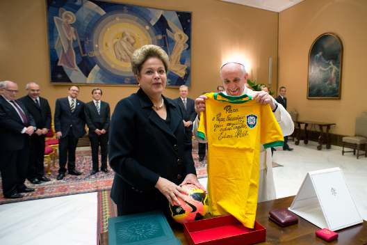 La presidenta de Brasil se reunió con el Papa