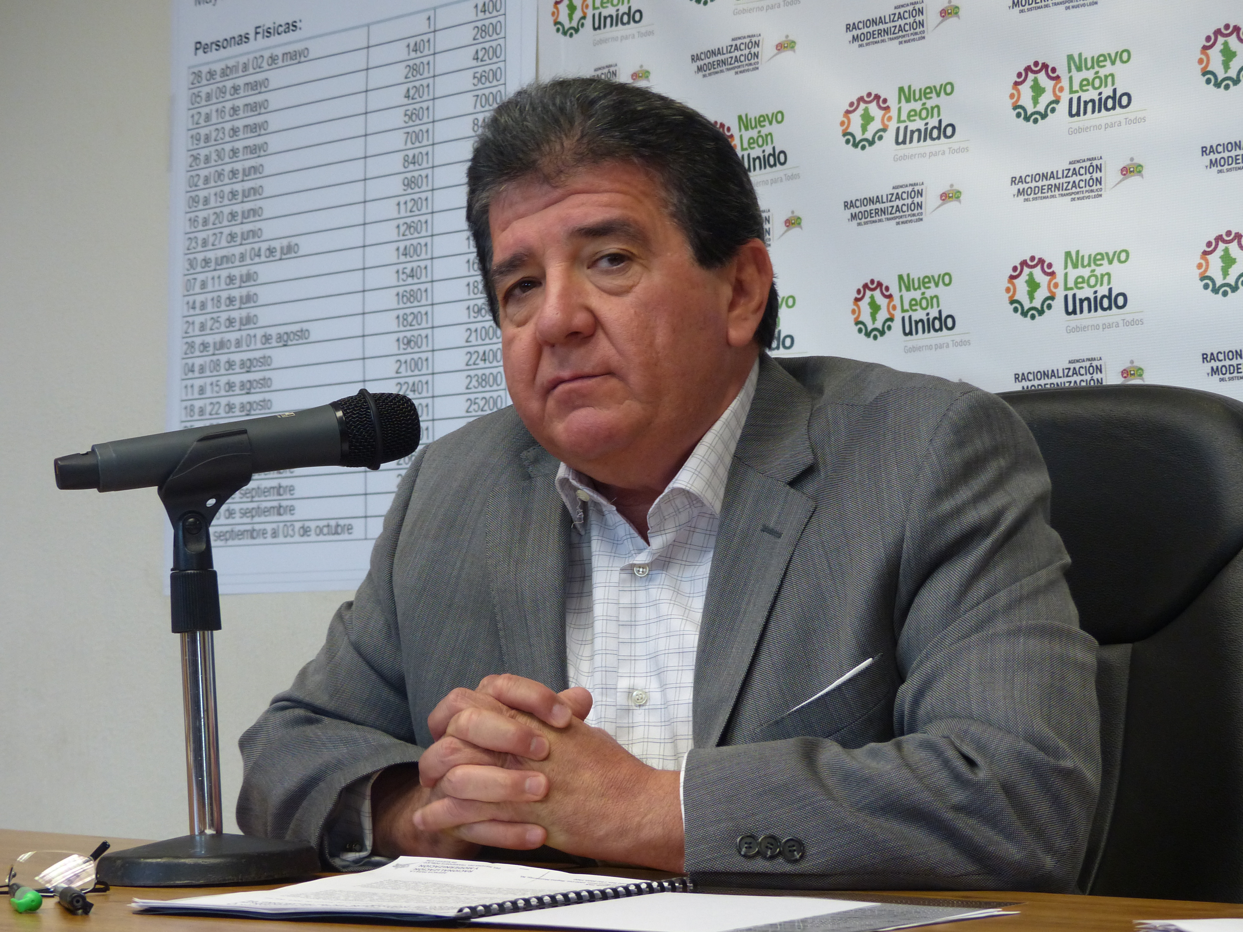 Víctor Manuel Martínez, titular de la Agencia Estatal del Transporte. 