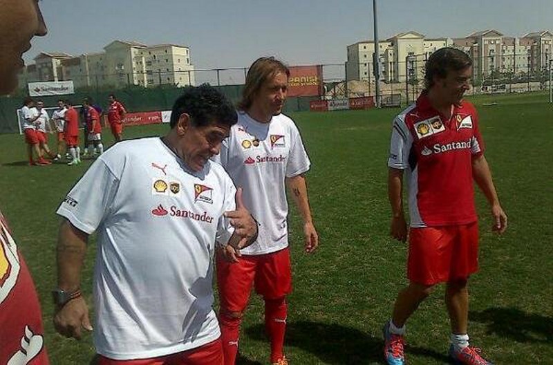 Fernando Alonso y Maradona 