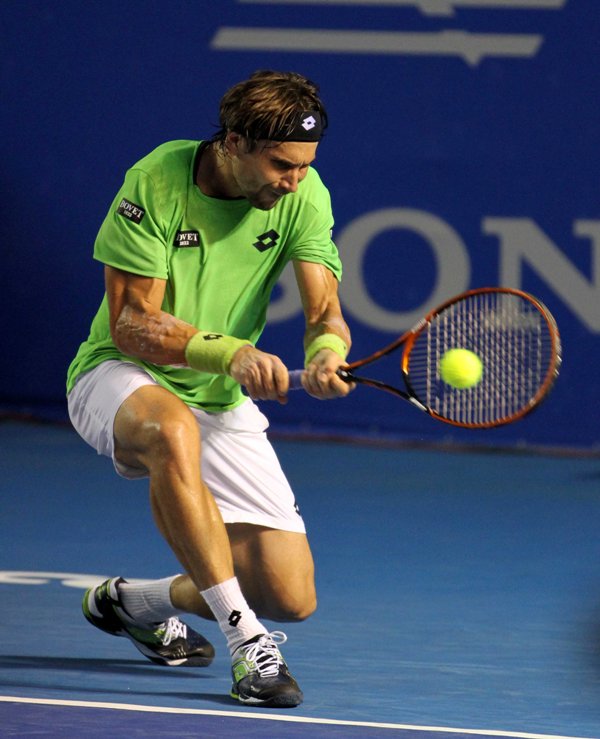 David Ferrer, bajo el calor de Acapulco