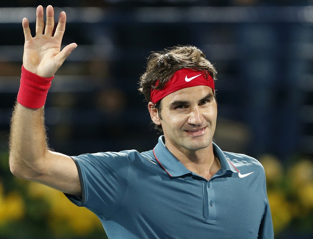 Roger Federer en Dubai 