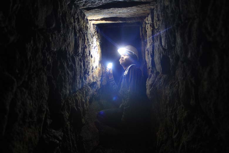 Trinchera francesa encontrada en la ciudad de Puebla.