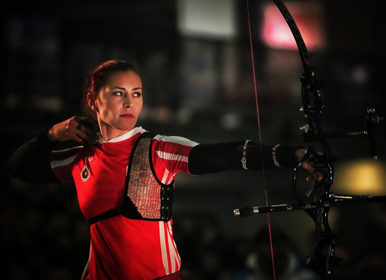 Aída Román se llevó el oro en el Mundial de Tiro con Arco bajo techo 