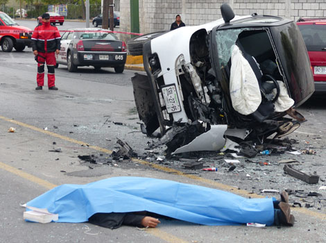 Choque estudiante Udem