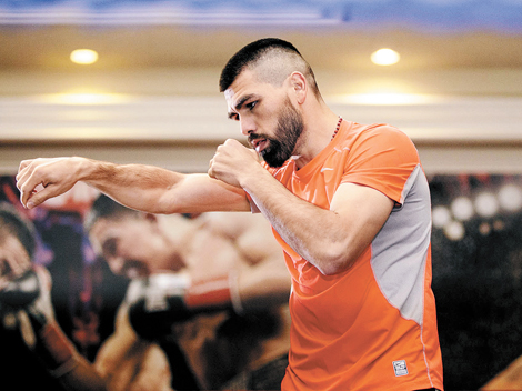 Alfredo Angulo, en sus entrenamientos