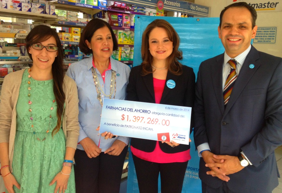 Fundación Farmacias del Ahorro entregó un donativo al INCAN