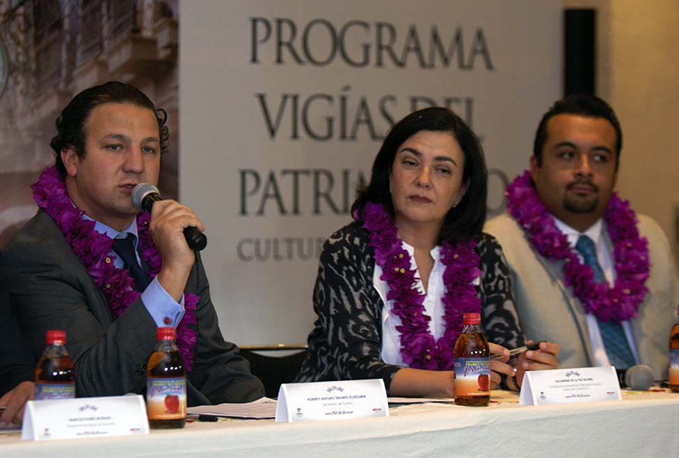 Roberto Trauwitz Echeguren en la presentación del programa “Vigías del Patrimonio Cultural”.