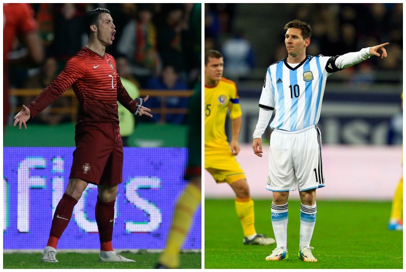 Cristiano Ronaldo contra Leo Messi en el  Mundial 2014, el duelo será también entre la marca estadunidense Nike y la alemana Adidas.