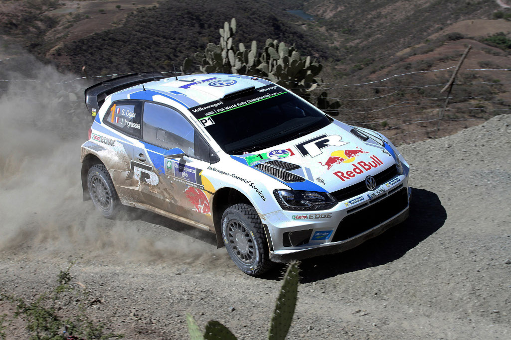 Ostberg y Ogier en el Rally México 