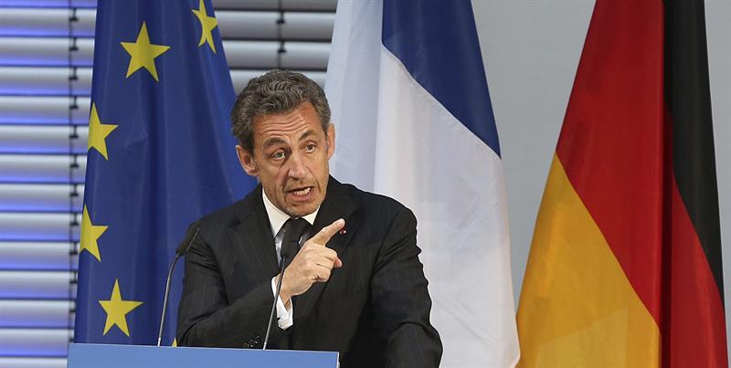 El ex presidente Sarkozy, durante una reciente intervención en la Fundación Konrad Adenauer en Berlín