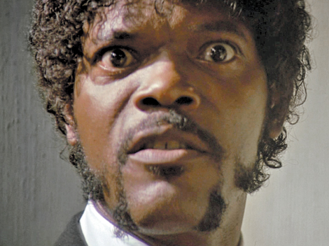 Samuel L. Jackson en Pulp Fiction. 