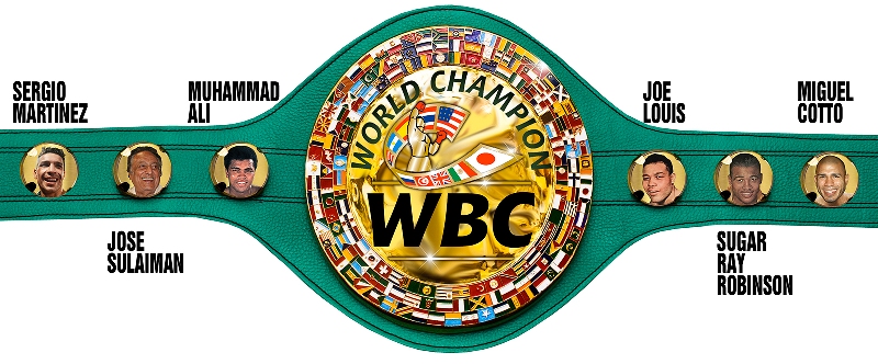 CMB incorpora imagen de Sugar Ray Robinson a sus cinturones de campeón