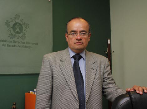 Humberto Vieyra Alamilla, visitador de la Comisión Estatal de Derechos Humanos del Estado Hidalgo.