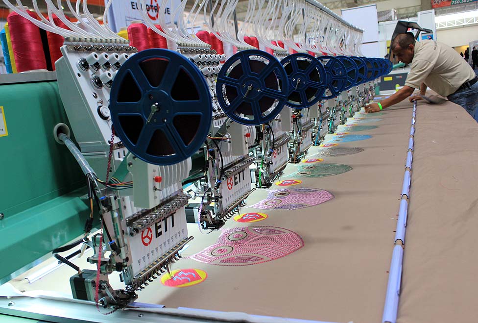 Aspectos de la Exhibición Internacional Textil 2014 en el Centro Expositor.