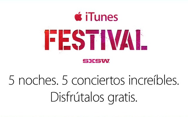 Mediante iTunes Festival se podrán ver algunos conciertos del SXSW.