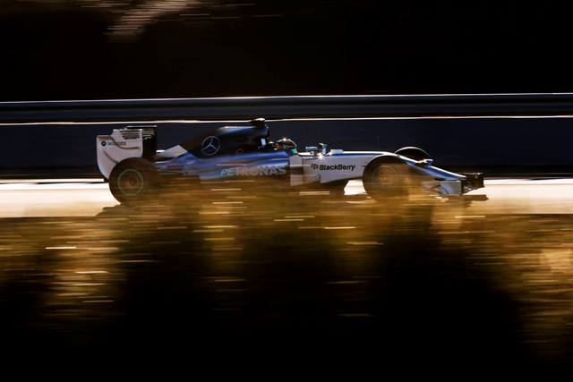 Uno de los monoplazas de Mercedes