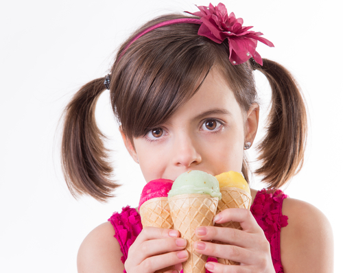 Un delicioso helado para combatir el calor. 