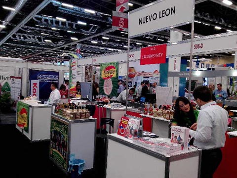 El estand del estado de Nuevo León fue uno de los que mostró más diversidad de productos. 