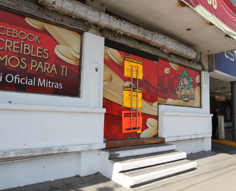 La casa de apuestas denominada Foliatti fue una de las clausuradas por las autoridades. 