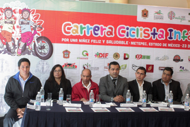 Anuncian primer carrera ciclista infantil en Metepec